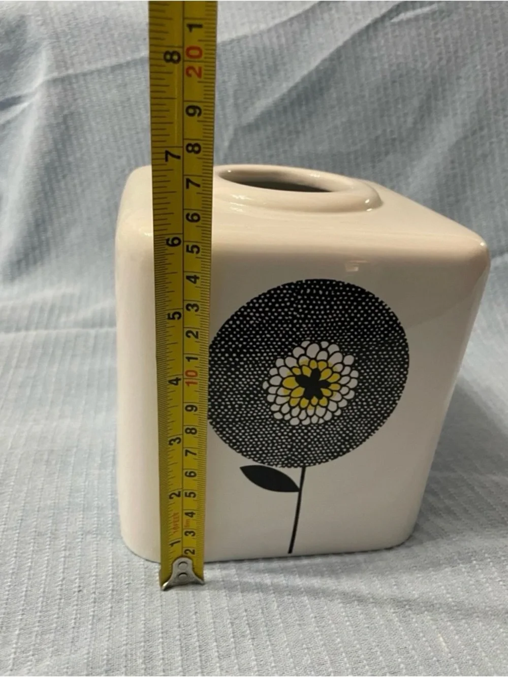 Flower Fields shower curtain & tissue holder set
